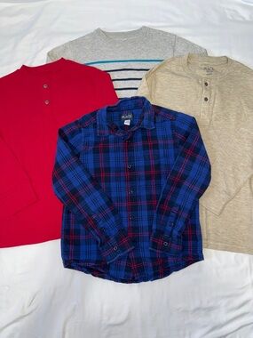 Set of 4 boys long-sleeved tops